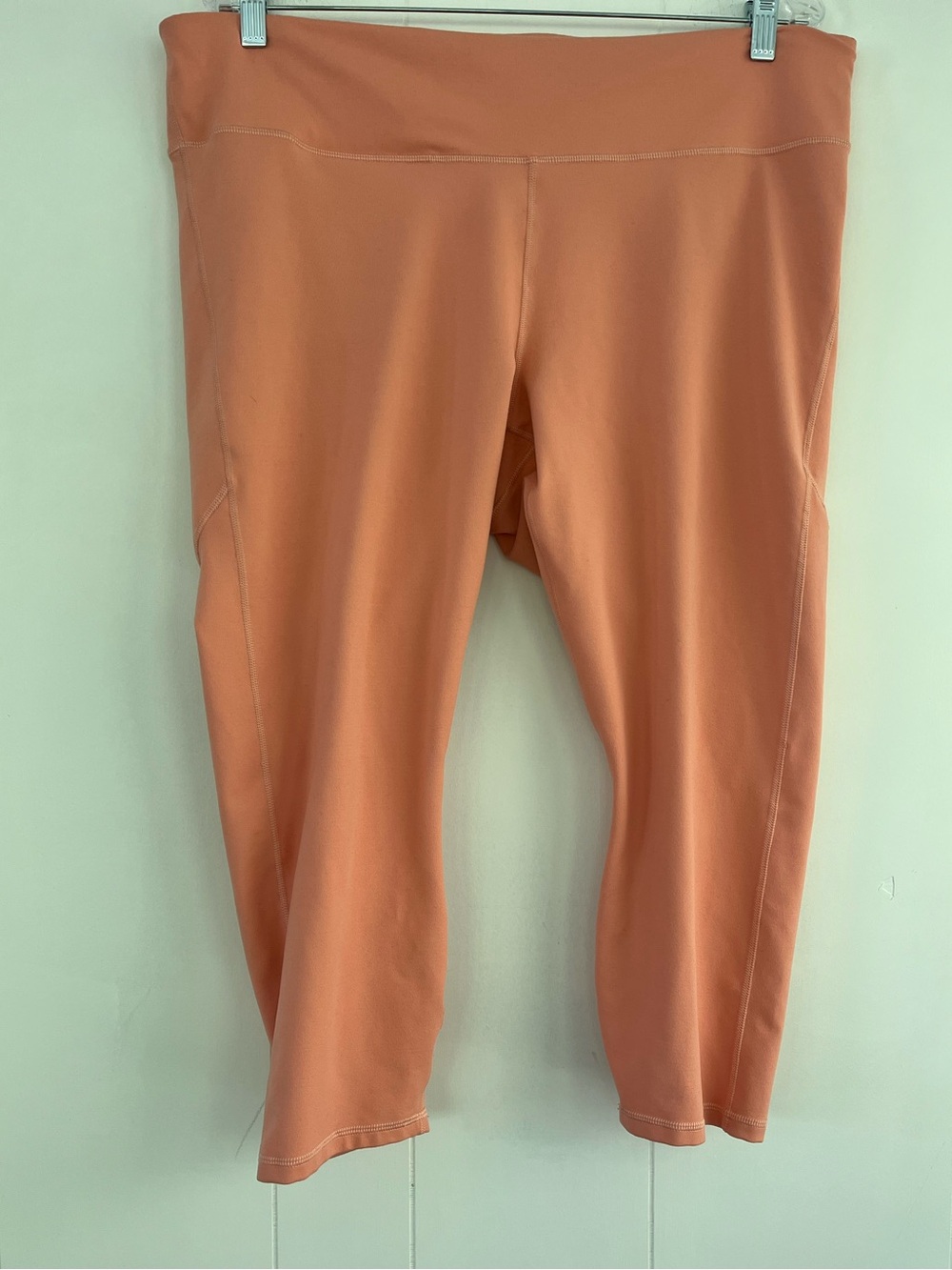 Fabletics Powerhold Crop Athletic Pants Orange Size 2X